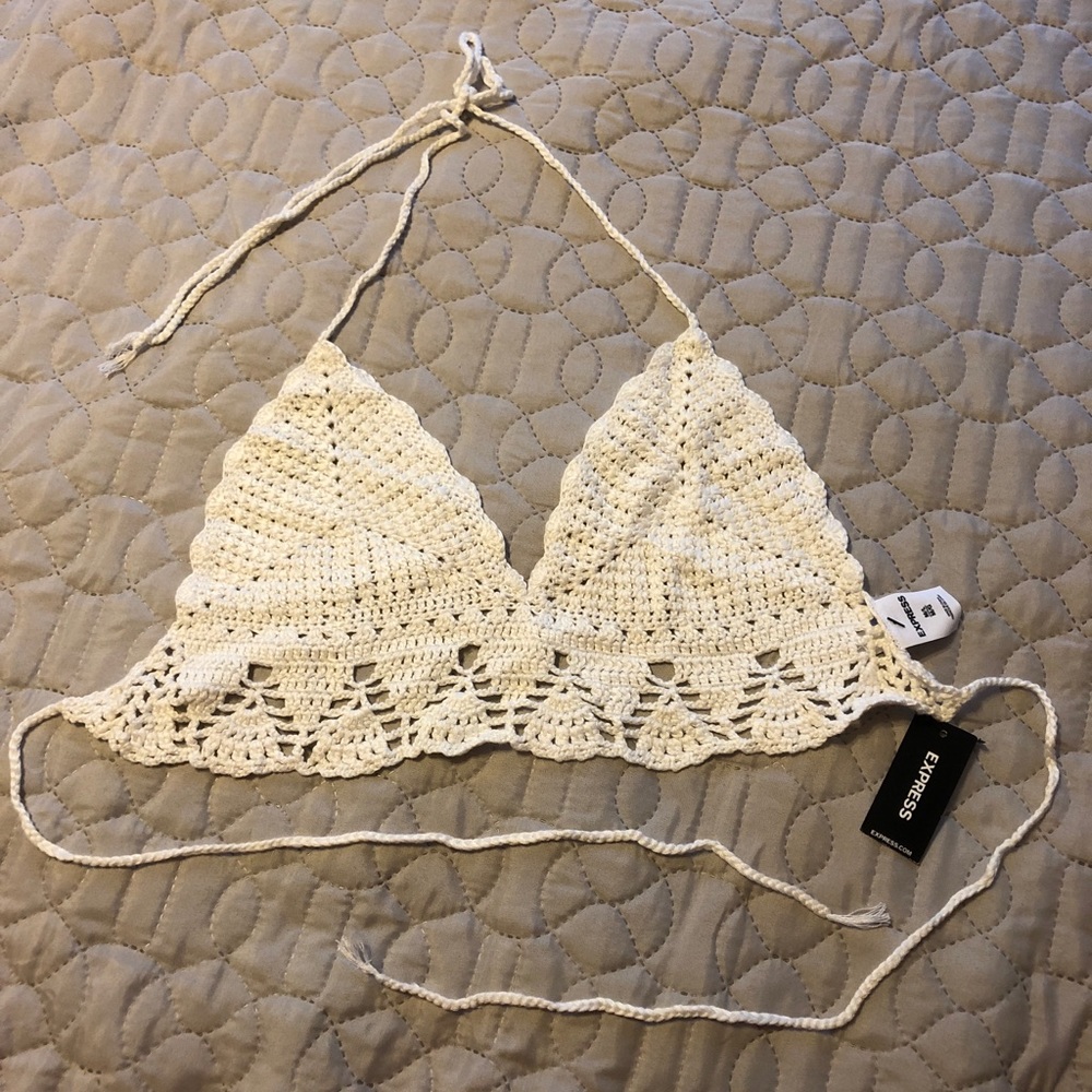 Off White Express Knit Bralette Top